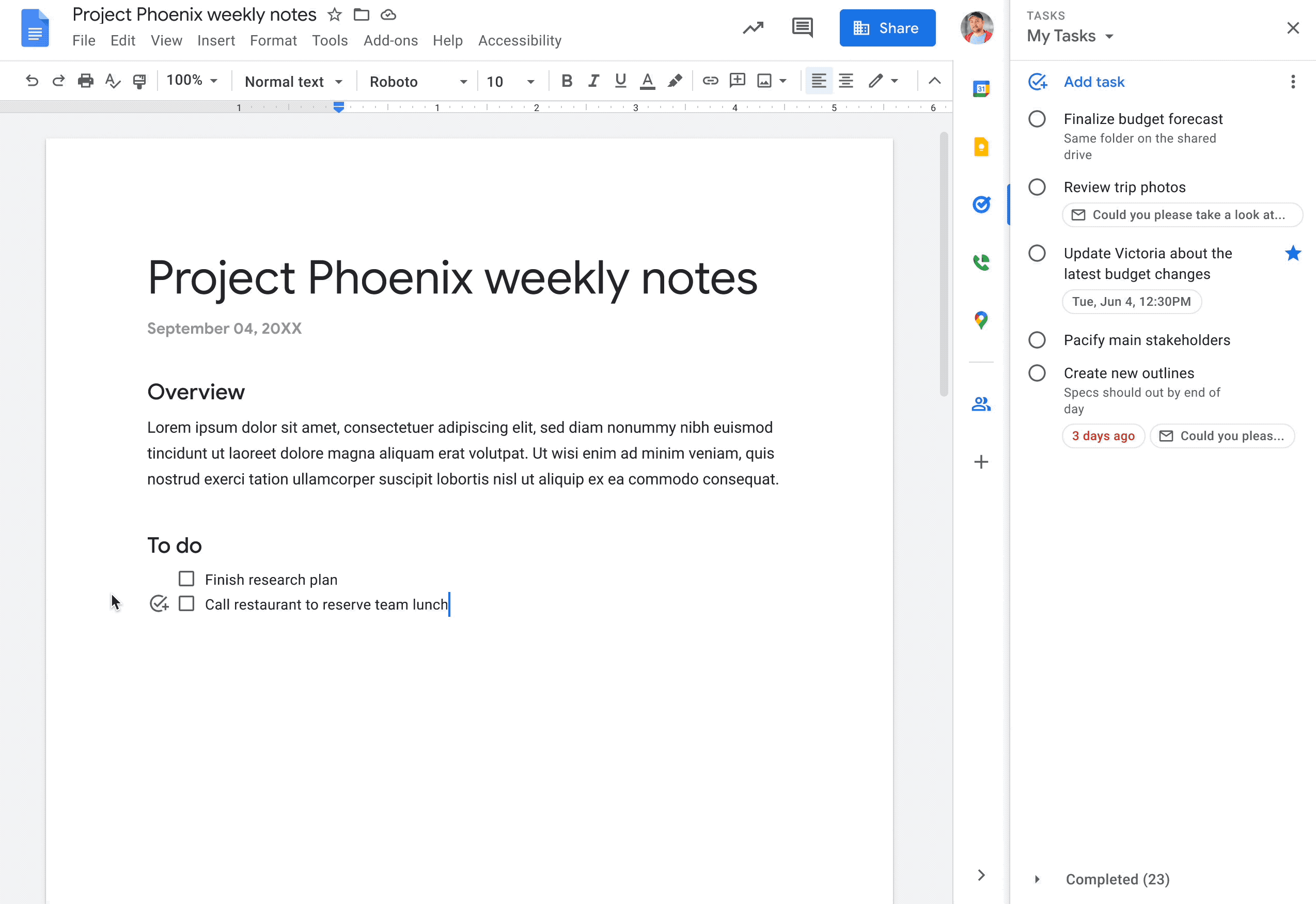 [Google Wokrpsce] Google ドキュメントで簡単に ToDo リストを割り当てることが可能に