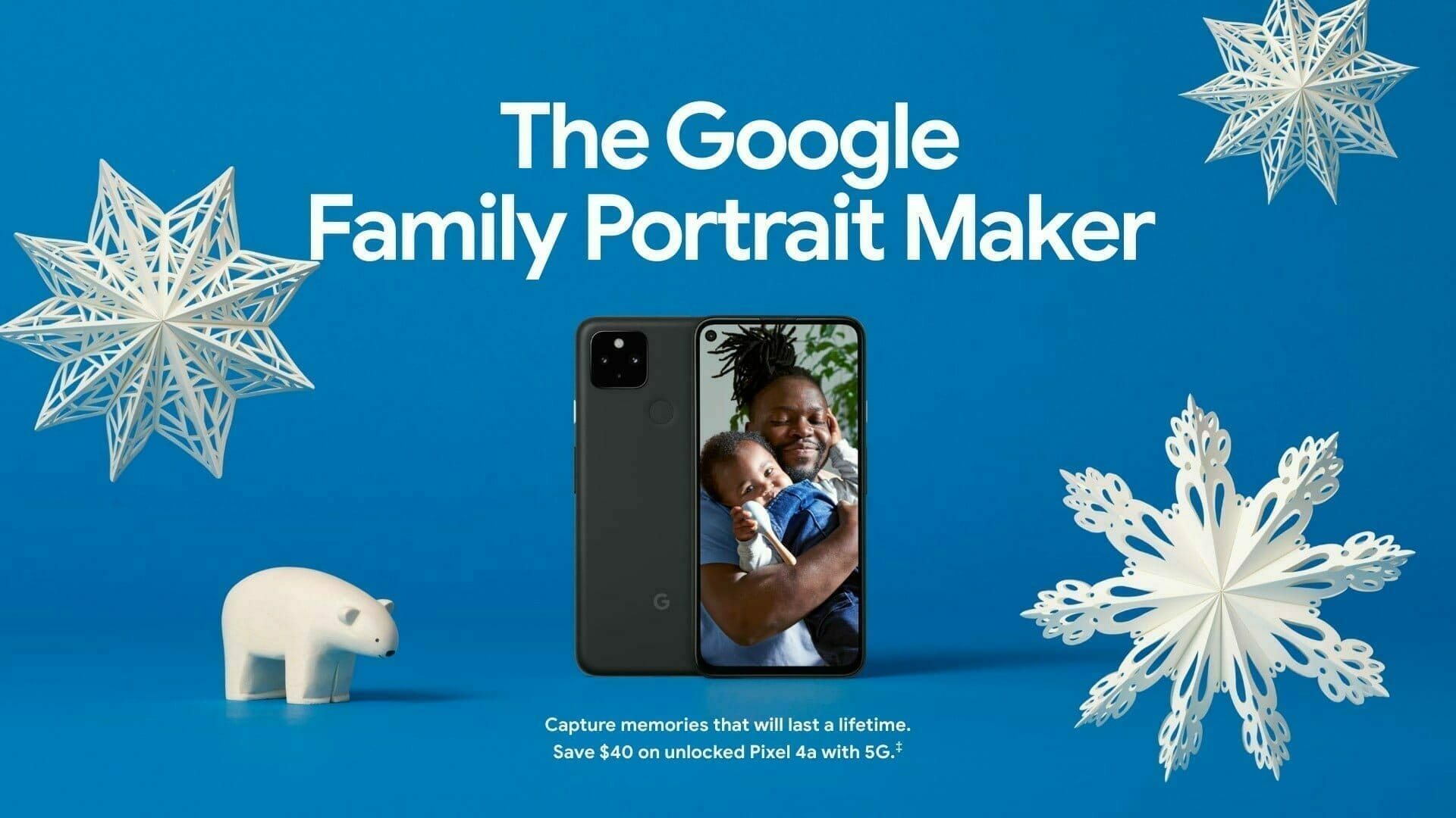 Google ホリデー デザイン：スマートフォン「Google Pixel 4a with 5G」
