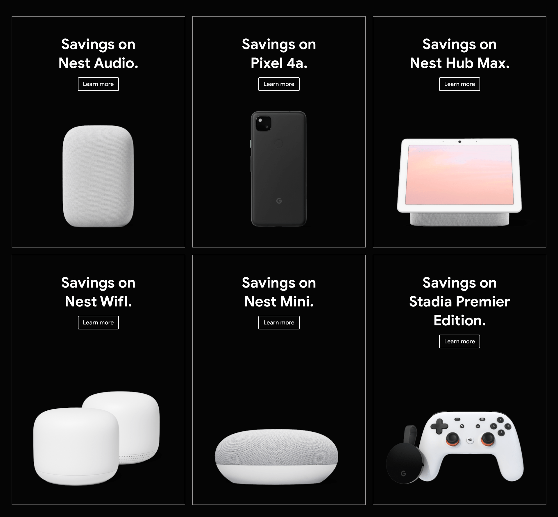 [Google Store] イギリスでのBlack Friday の対象商品
