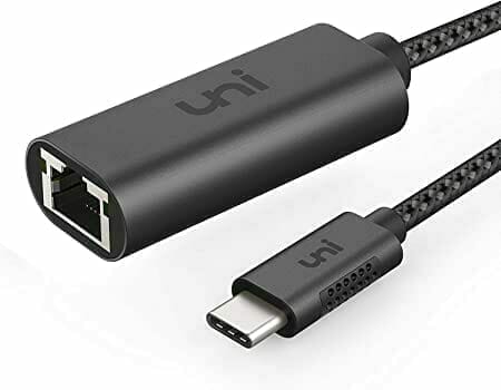 uni製の「USB Type-C 有線LANアダプター」