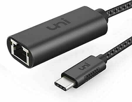 uni製の「USB Type-C 有線LANアダプター」