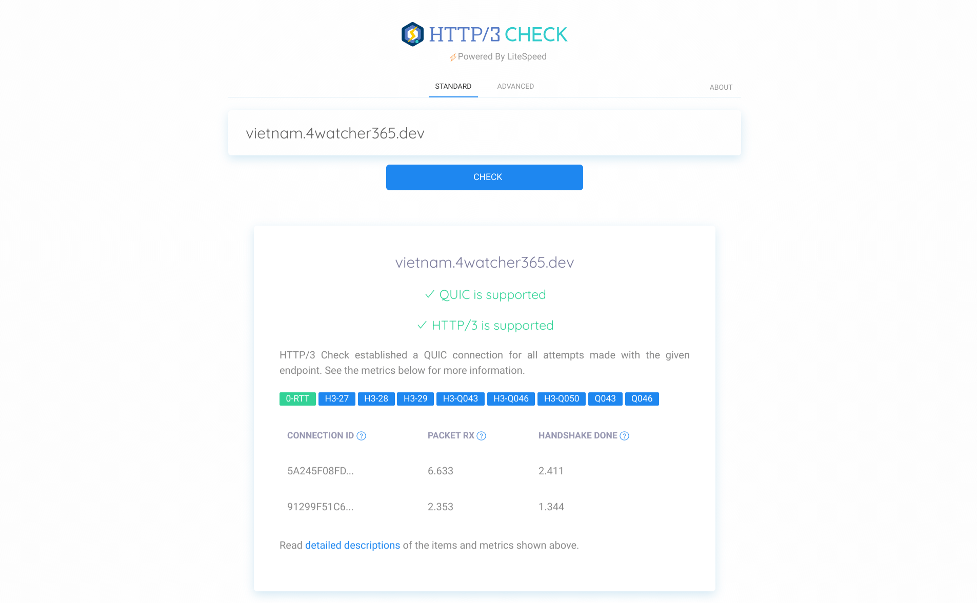 HTTP3 CHECK