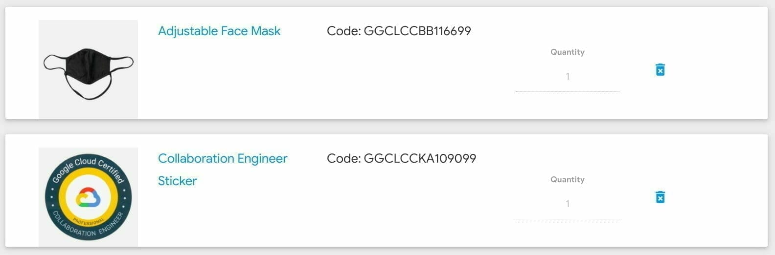 Professional Collaboration Engineer 認定グッズの付属品