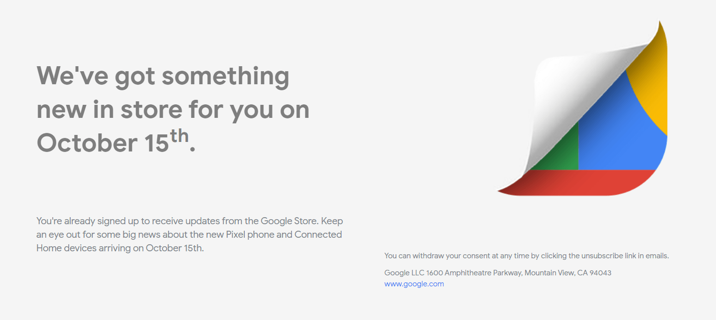 Google 米国ストアで2019年のGoogle製品 予告