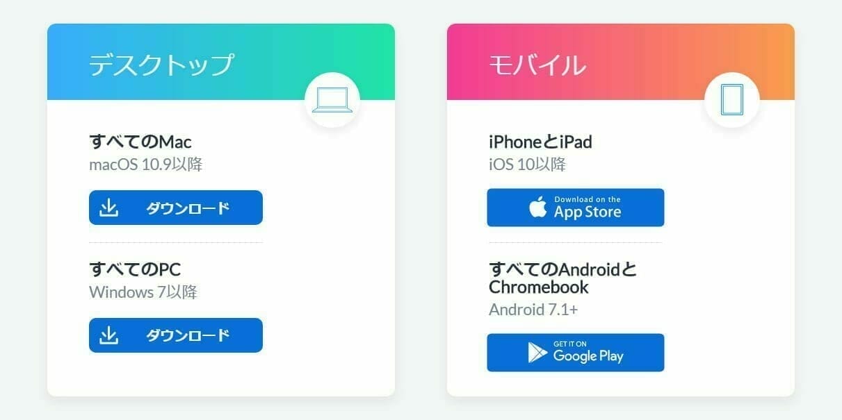 Duet Display:対応デバイス