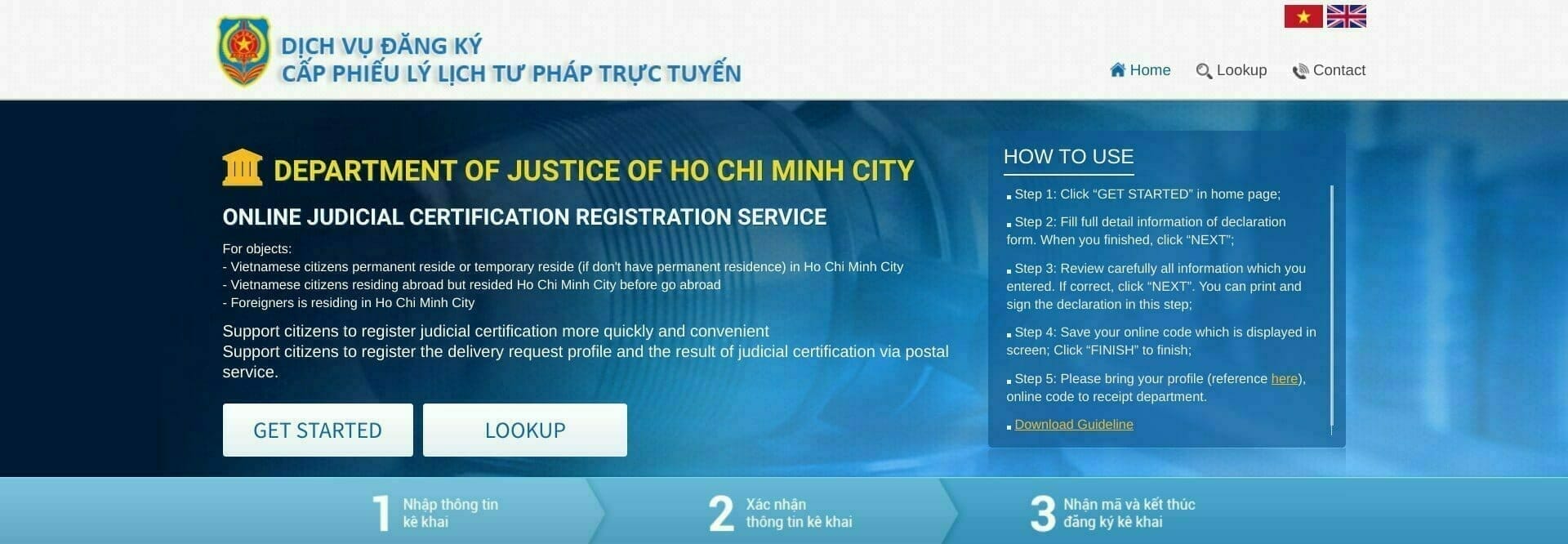 ONLINE JUDICIAL CERTIFICATION REGISTRATION SERVICE